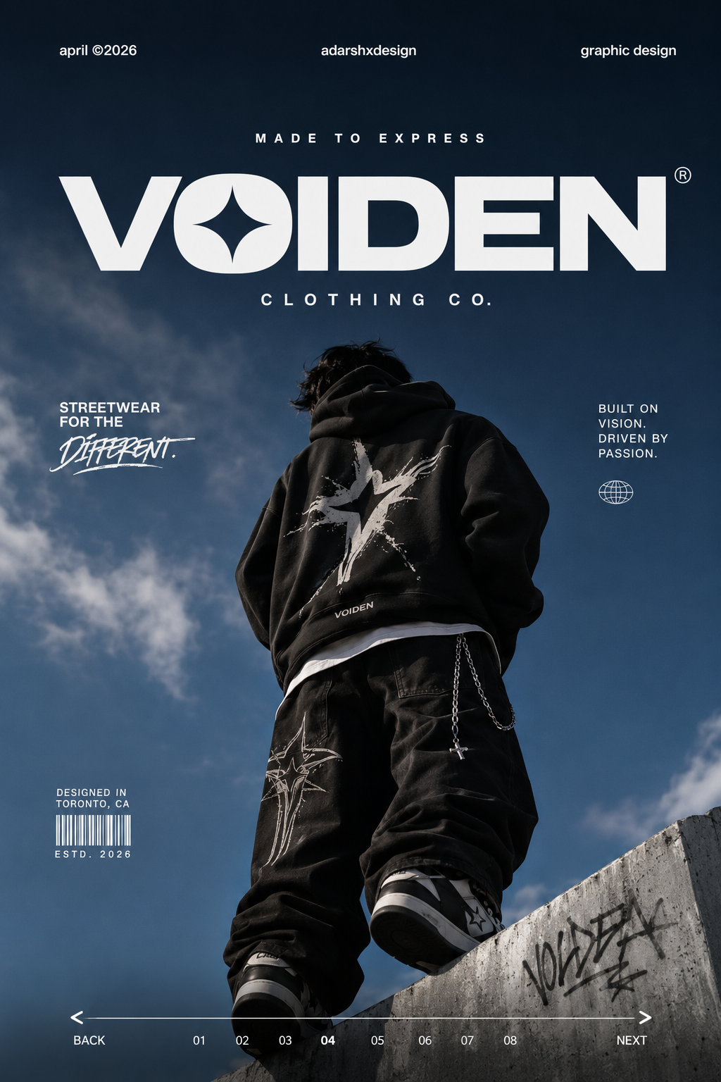 Streetwear brand poster design