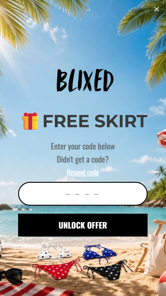 Popup flow screen 2