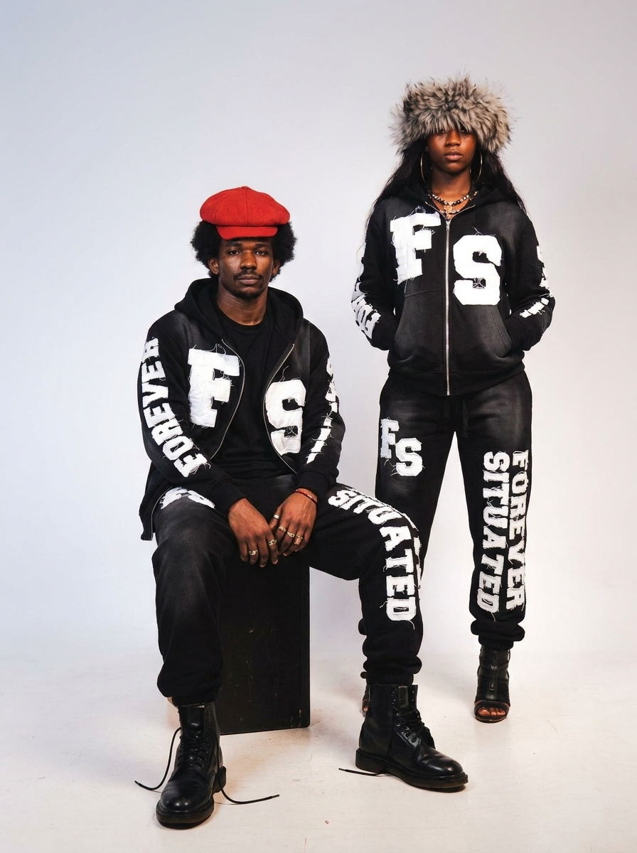 Streetwear product model creative