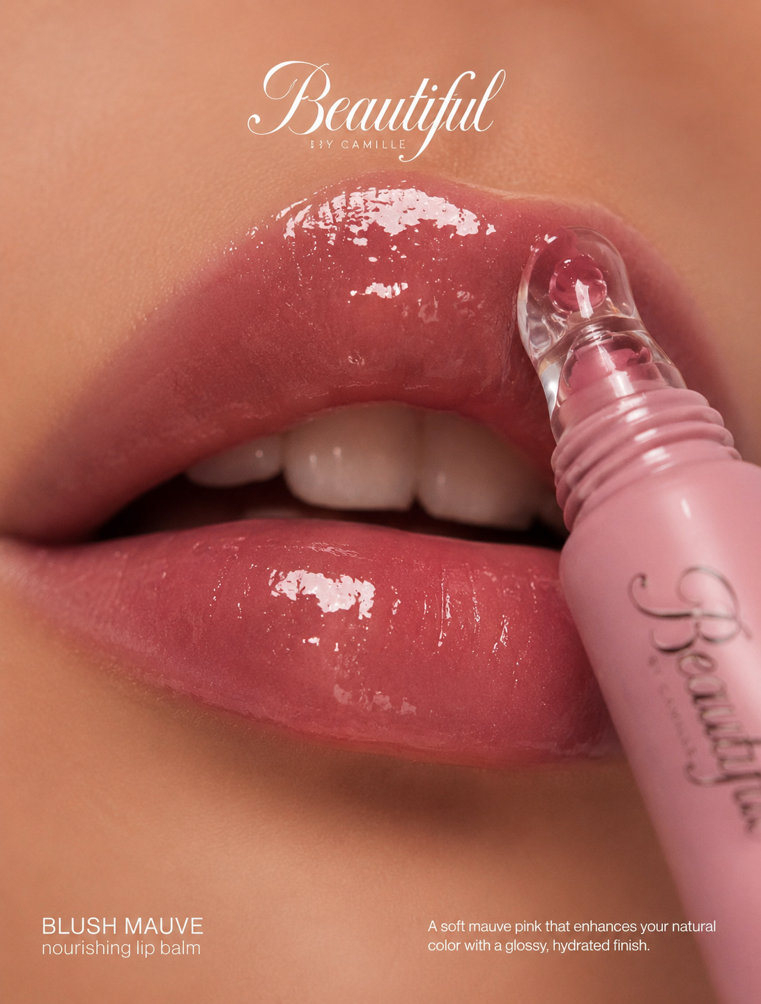 Lip gloss product campaign creative