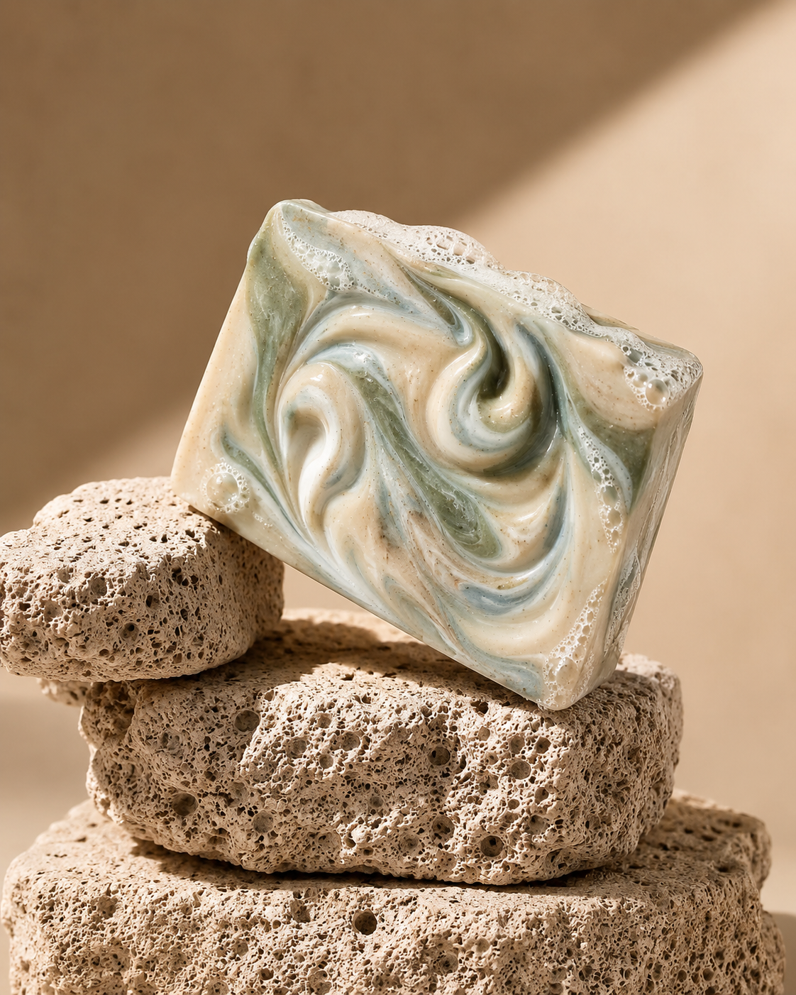 Handmade soap product creative