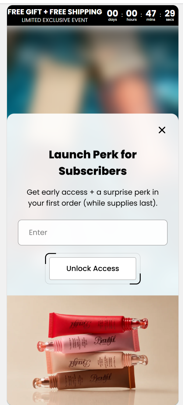 Shopify store screen 2.2